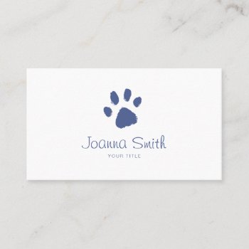 Paw Dog Walking Pet Sitting Blue Vet Appointment by superdazzle at Zazzle