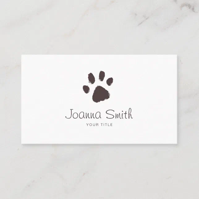 Paw Dog Walking Pet Sitting Vet Appointment Zazzle
