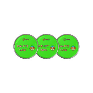 Paw-fect Swing Dog -Name/ Initial Golf Ball Marker