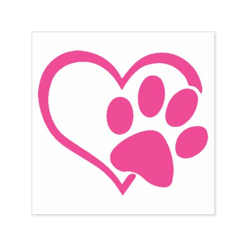 Paw  Heart Self_Inking Stamp