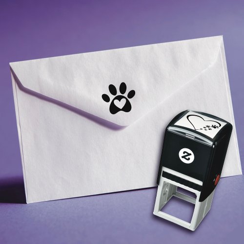 Paw  Heart Self_Inking Stamp