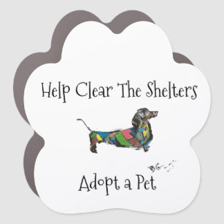 Paw Help Clear The Shelters Paw Magnet
