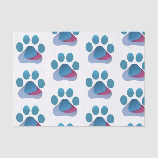Paw Hug Logo (TM) Tissue Paper (Front)