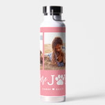 Paw Joy EDITABLE COLOR Water Bottle<br><div class="desc">Visit our shop at www.berryberrysweet.com for stylish and modern stationery and personalized gifts.</div>