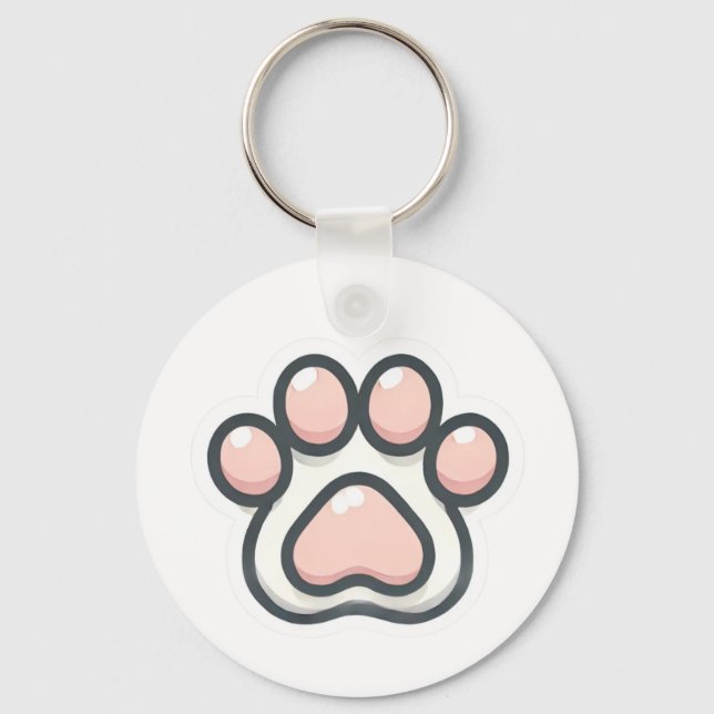 Paw keychians keychain (Back)