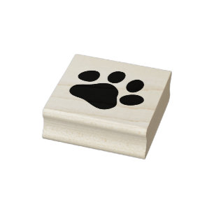 PAW Left Rubber Stamp