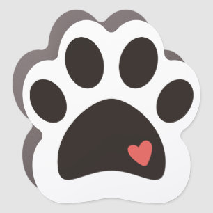 Paw Love Car Magnet