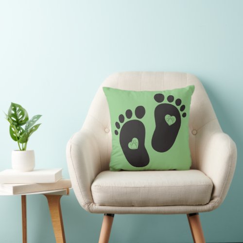 Paw lovers walking foot Cat Tiger Lion pet paw  Throw Pillow