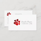 Paw of hearts pet love cover business card (Front/Back)