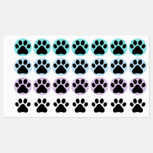 Paw Pads Iron-on Labels