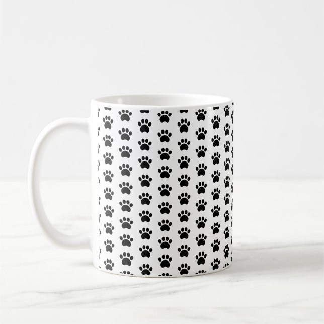 Paw Pattern Coffee Mug (Left)