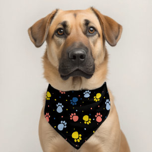 Paw Pattern Cute Pet Bandana Collar