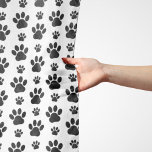 Paw Pattern, Dog Paws, Paw Prints, Black and White Scarf<br><div class="desc">Cute,  fun and adorable pattern with black paws on white background. Modern and trendy gift,  perfect for the dog lover in your life.</div>