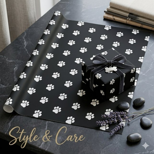 Paw Pattern Wrapping Paper Cute Gift Wrap (Paw Pattern Wrapping Paper Cute Gift Wrap)