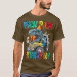Paw Paw Of The Birthday Boy Monster Truck Dinosaur T-Shirt<br><div class="desc">Paw Paw Of The Birthday Boy Monster Truck Dinosaur  .</div>
