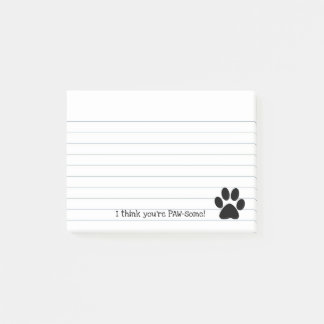 Paw Paw Print Post-it Notes
