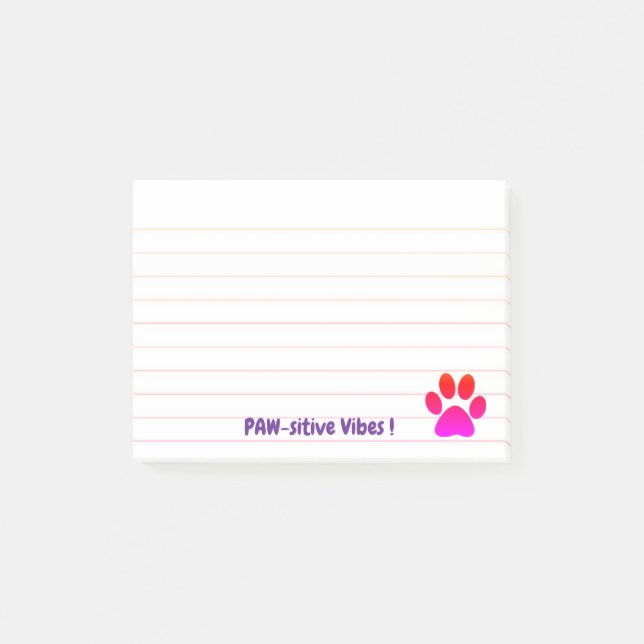 Paw Paw Vibes Print  Post-it Notes (Front)