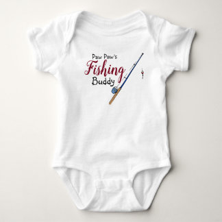 Paw Paw's Fishing Buddy Baby Infant Body Suit Bodysuit