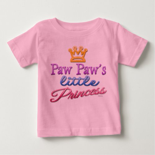 Paw Paws Little Princess Baby Toddler T_Shirt