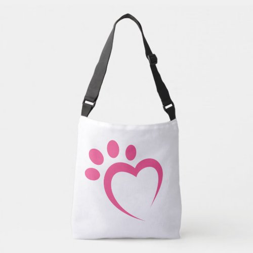 paw paws love heart icon crossbody bag