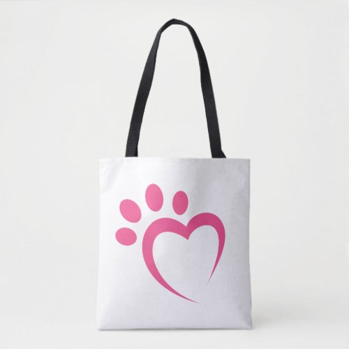 paw paws love heart icon tote bag