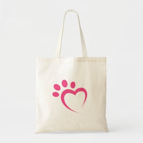 paw paws love heart icon tote bag