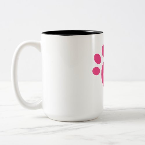 paw paws love heart icon Two_Tone coffee mug