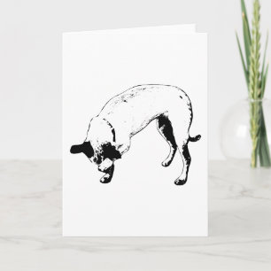 Paw-Pressed Holiday Hello Card