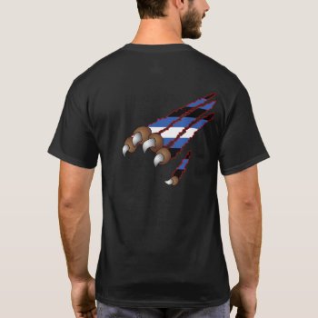 Paw & Pride (leather) T-shirt by BearOnTheMountain at Zazzle