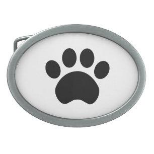 Paw Print Belt Buckle