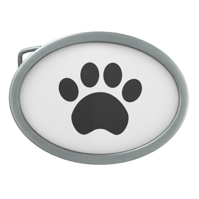 Paw Print Belt Buckle (Front)