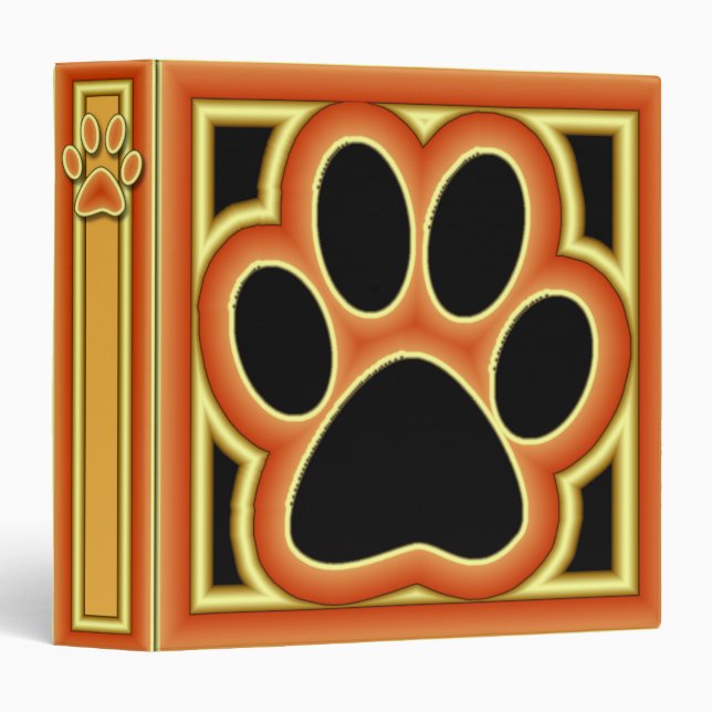 PAW PRINT BINDER (Front/Spine)