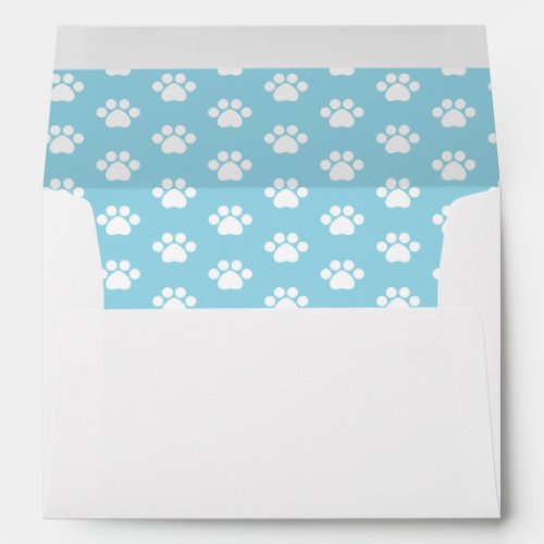 Paw Print _ Blue Envelope