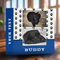 Paw Print Blue Pet Dog Photo Album