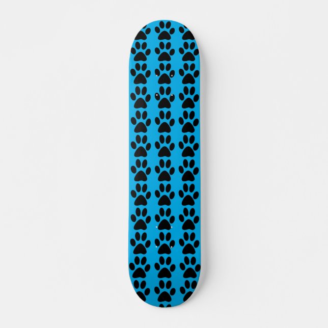 PAW PRINT BLUE SKATEBOARD (Front)