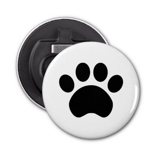 Paw Print Bottle Opener Magnet