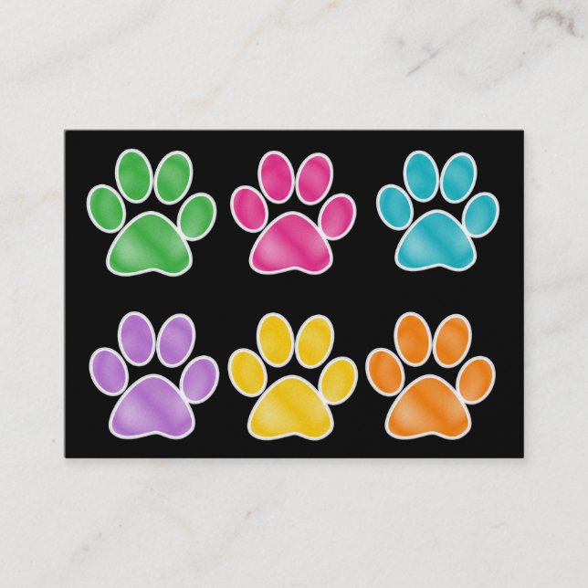 Paw Print by SRF Business Card (Front)