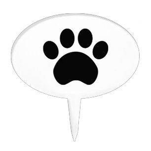 Paw Print Cake Topper