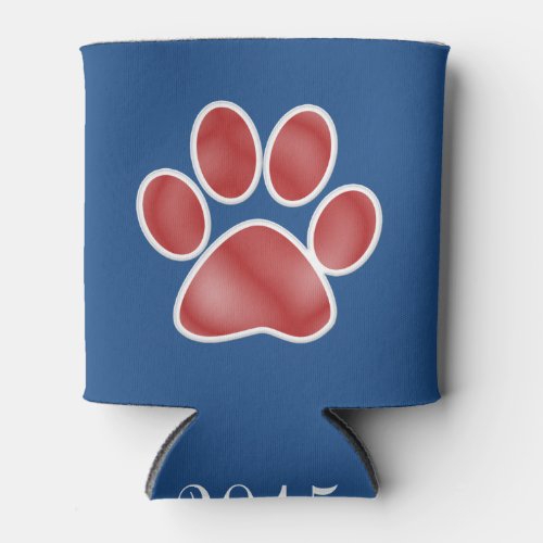 Paw Print Can Cooler _ srf