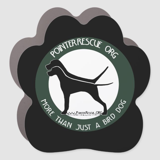 paw print car magnet  (Front)