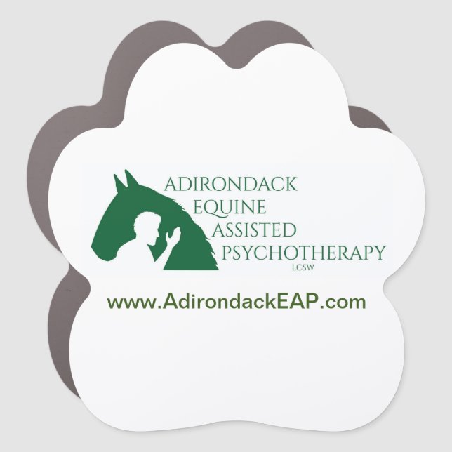 Paw print car magnet - Adirondack EAP logo (Front)