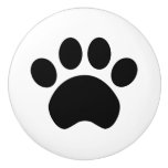 Paw Print Ceramic Knob
