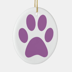 Paw Print     Ceramic Ornament