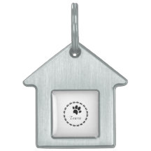 Paw Print Circular Logo Name