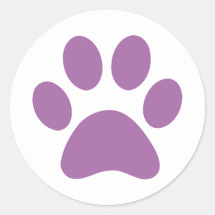 Paw Print    Classic Round Sticker
