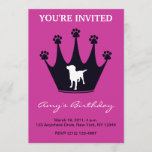 Paw Print Crown Invitation