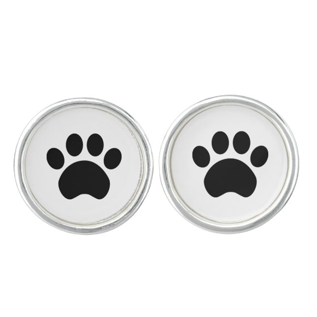Paw Print Cufflinks (Front)