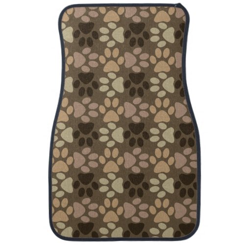 Paw Print Design Car Mat