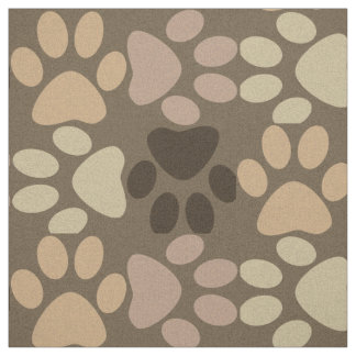 Paw Print Design Fabric
