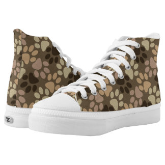 Dog Paw Print Canvas Shoes & Printed Shoes | Zazzle